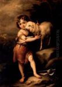 The Infant Saint John With The Lamb by Bartolome Esteban Murillo