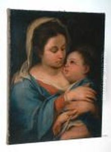 Maria Mit Kind. by Bartolome Esteban Murillo