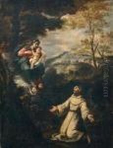 Die Vision Des Heiligen by Bartolome Esteban Murillo