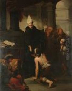 St Thomas Villanueva Giving Alms by Bartolome Esteban Murillo