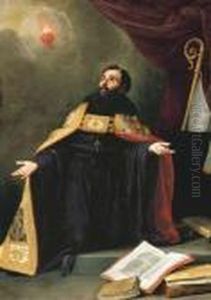 Saint Augustine In Ecstasy by Bartolome Esteban Murillo