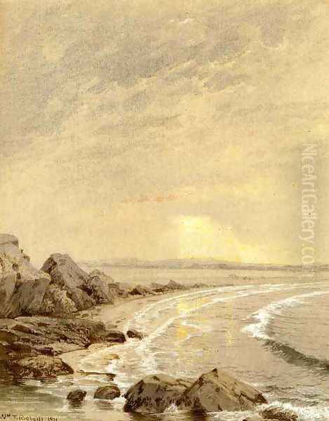 Breaking Sun, Rhode Island Coast - view 1