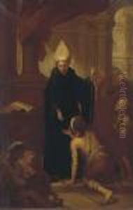 Saint Thomas Of Villanueva by Bartolome Esteban Murillo