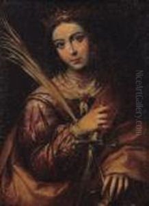 Saint Catherine; And A Female Saint by Bartolome Esteban Murillo