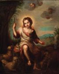 The Infant Saint John The Baptist by Bartolome Esteban Murillo
