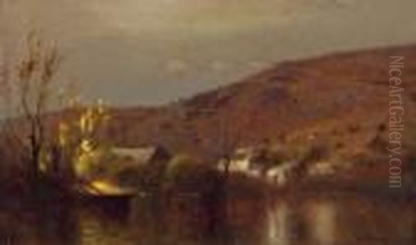 Landscape With Boat And House - view 1