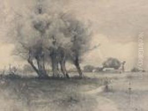 Landscape With Cottage; And Jersey Landscape by John Francis Murphy