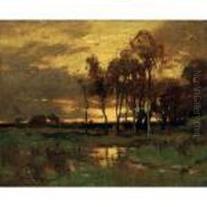 Sunset Landscape by John Francis Murphy