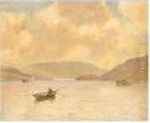 Fishing On Loch Awe by David Murray