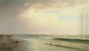 Seascape with Distant Lighthouse, Atlantic City, New Jersey