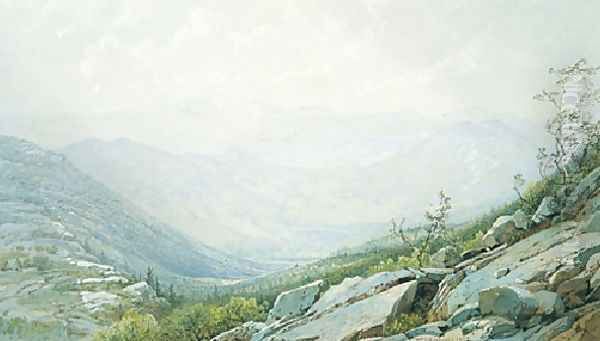 The Mount Washington Range From Mount Kearsarge - view 1