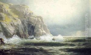Guernsey Cliffs, Channel Islands by William Trost Richards