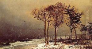 Snow Storm, Atlantic City by William Trost Richards