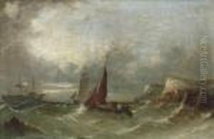 Segelschiffe Auf Rauher See