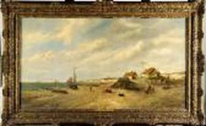 Village Dans Les Dunes by Francois Etienne Musin