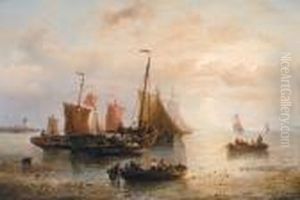 Scene De Peche by Francois Etienne Musin
