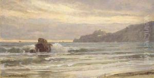 Rocky Coastline at Sunset by William Trost Richards