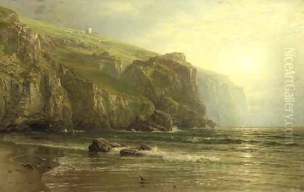 Sunset Along the Coast of Cornwall - view 1