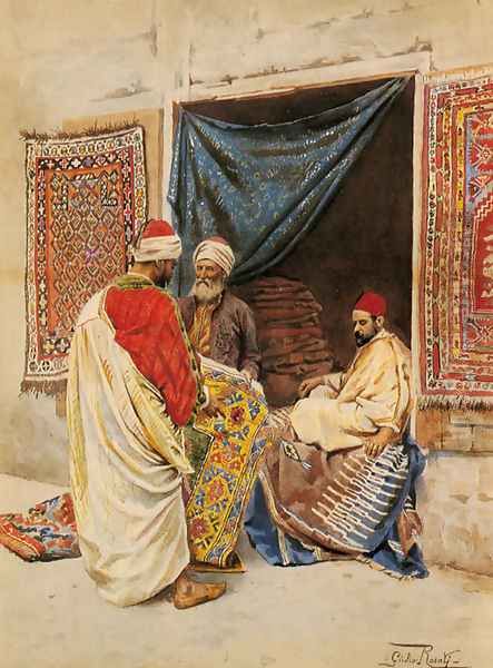The Carpet Merchant by Giulio Rosati