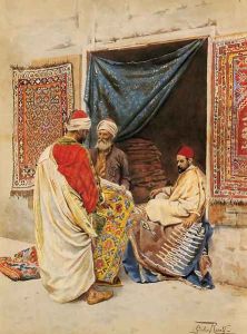 The Carpet Merchant by Giulio Rosati