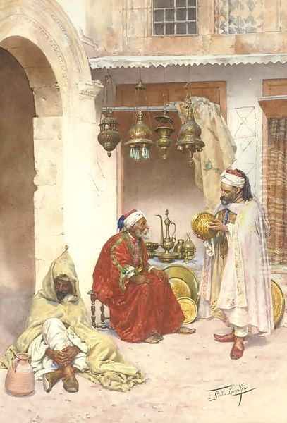 Haggling in the souk - view 1