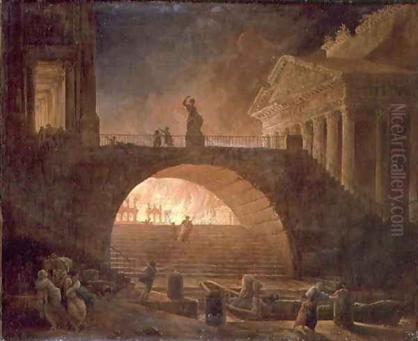 The Fire of Rome, 18 July 64 AD - view 1