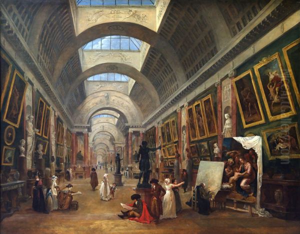 Design for the Grande Galerie in the Louvre 1796 - view 1