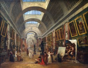 Design for the Grande Galerie in the Louvre 1796 by Hubert Robert