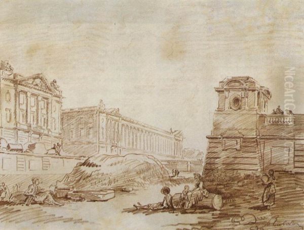 Ditch at Place de la Concorde - view 1