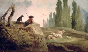 The Shepherd by Hubert Robert