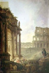 Italian landscape by Hubert Robert