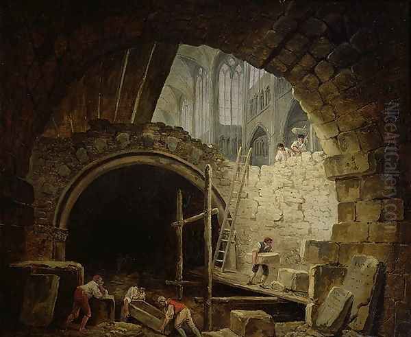 Plundering the Royal Vaults at St. Denis in October 1793 - view 1