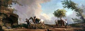 Gardeners Transporting an Orange Tree by Hubert Robert