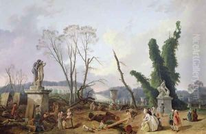 The Gardens of Versailles by Hubert Robert