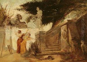Washerwomen in a Garden, c.1756-61