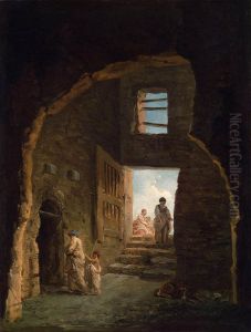 Inhabited Ruins by Hubert Robert