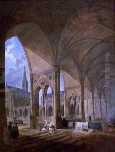 The Cloister of the Augustinian Nuns by Hubert Robert