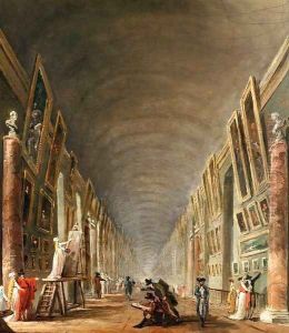 The Grande Galerie (detail) by Hubert Robert