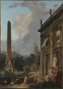 Wandering Minstrels by Hubert Robert