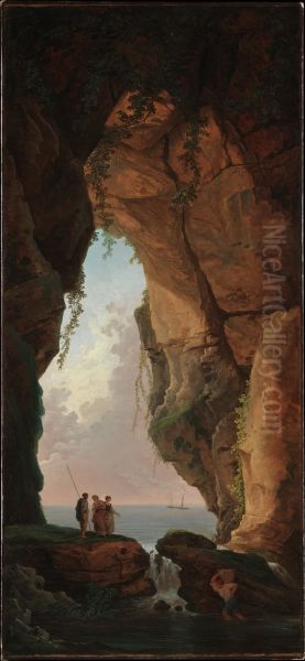 The Mouth of a Cave 1784 by Hubert Robert
