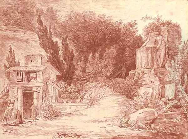 A farm among classical ruins - view 1