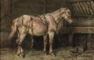 In The Stable by Willem Carel Nakken