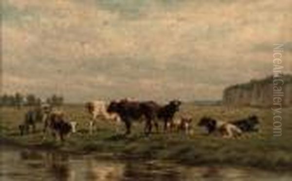 Cows In A Panoramic Landscape - view 1
