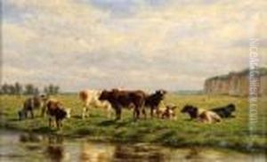 Vache A L'abreuvoir by Willem Carel Nakken