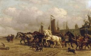 Horsepower: Dragging A 'bomschuit' To Sea, Scheveningen