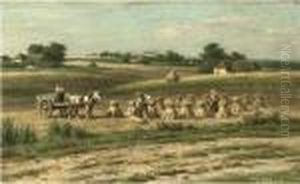 Harvesting Hay by Willem Carel Nakken