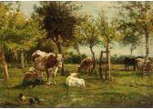 Milking Time by Willem Carel Nakken