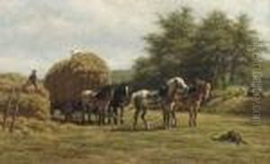 Late Summer: Loading The Hay-cart by Willem Carel Nakken