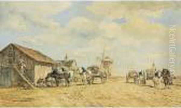 Peasants In A Summer Landscape - view 1