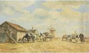 Peasants In A Summer Landscape Peasants In A Summer Landscape